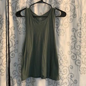 Aerie Olive Green Racerback Muscle Tank